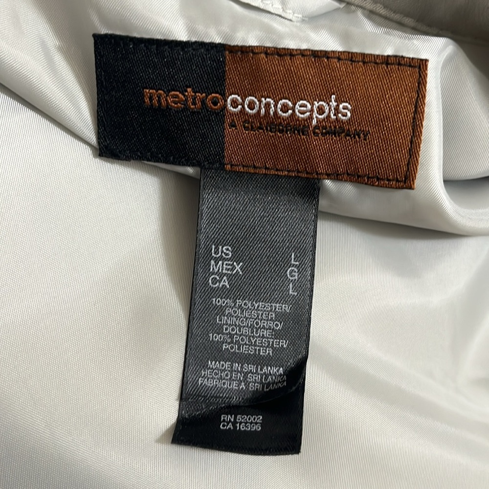 Metro Concepts Claiborne Company Gray 52 Plus Joker Embroidered Jacket - Picture 8 of 9